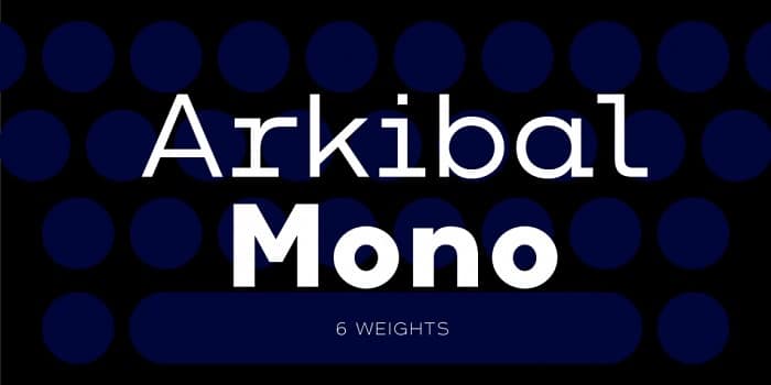 Arkibal Mono Font Family Free Download