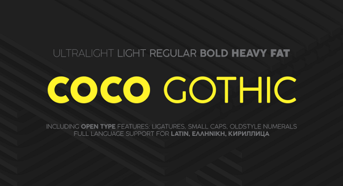 Coco Gothic Font Family Free Download