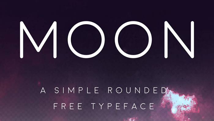 moon free font - Post