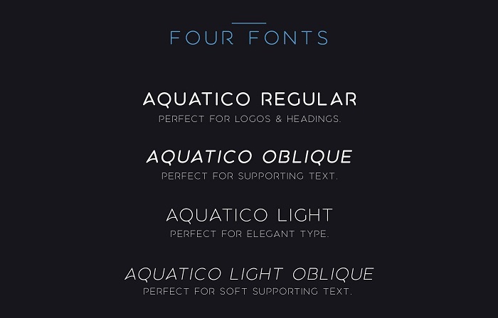 aquatico font