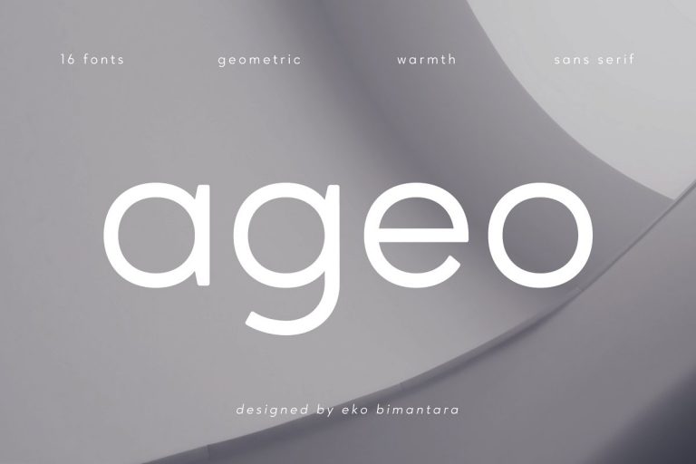 Ageo Font Family Free Download