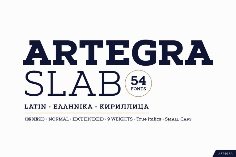 Artegra Slab Font Family Free Download