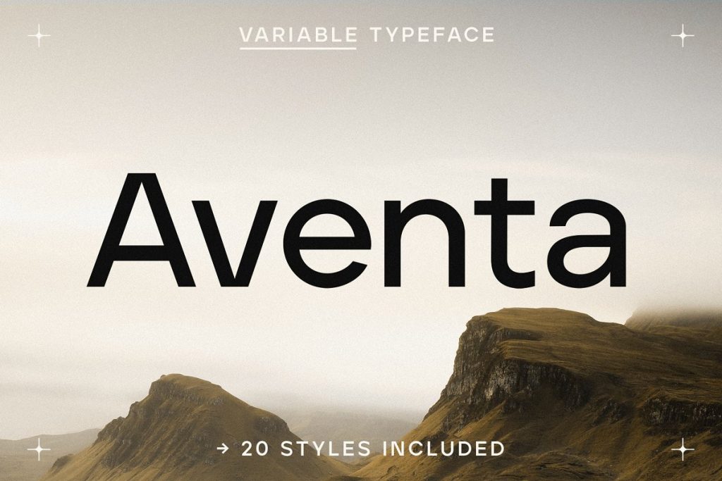 Aventa Variable Typeface Font Family Free Download