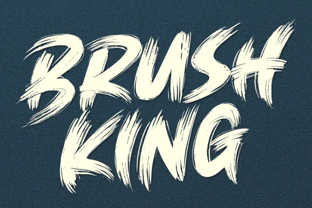 BRUSH KING Brush Font Free Download 1 - Post