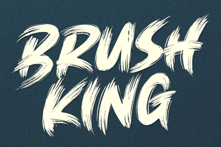 BRUSH KING Brush Font Family Free Download