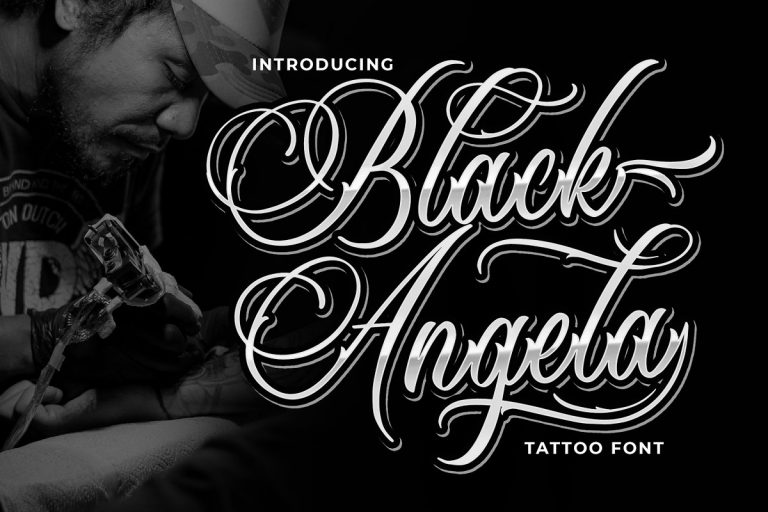Black Angela Font Family Free Download