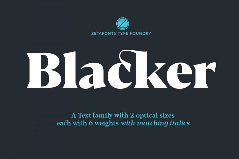 Blacker Font Family Free Download