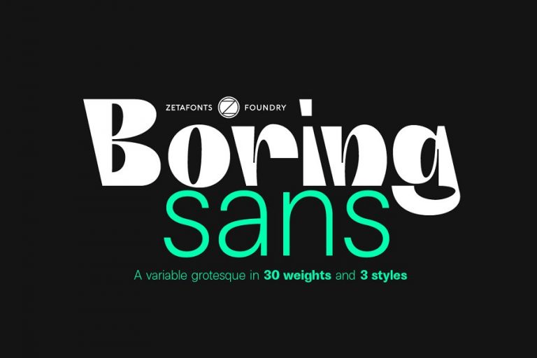 Boring Sans Font Family Free Download