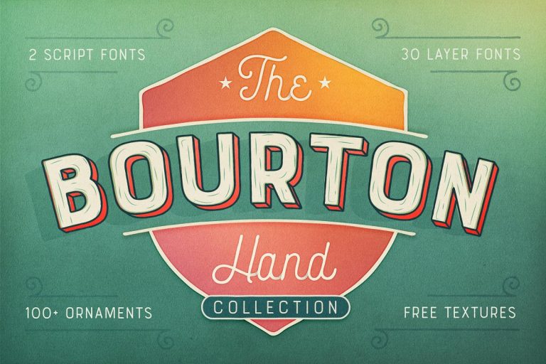 Bourton Hand Font Family Free Download