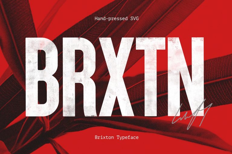 Brixton SVG Font Family Free Download