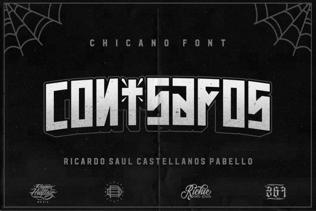 Con Safos Chicano Font Free Download 1 1 - Post