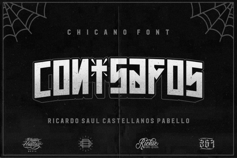 Con Safos Chicano Font Family Free Download