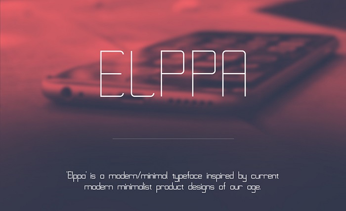 Elppa free modern fonts - Post