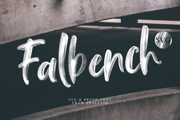 Falbench SVG Font Family Free Download