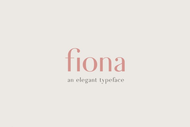 Fiona An Elegant Typeface Font Family Free Download