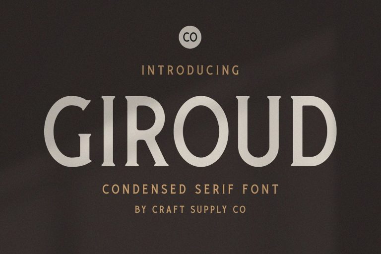 Giroud Condensed Serif Font Family Free Download