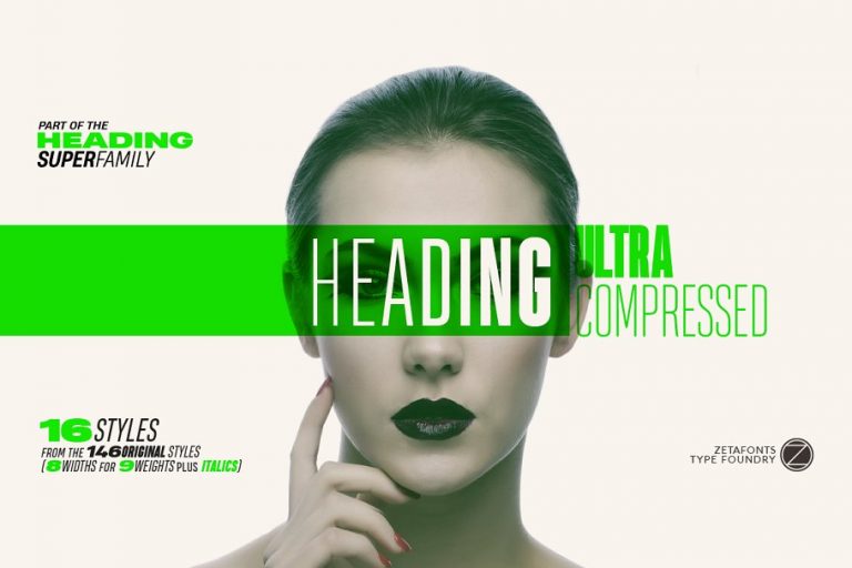 Heading Pro Ultra Compressed Font Family Free Download
