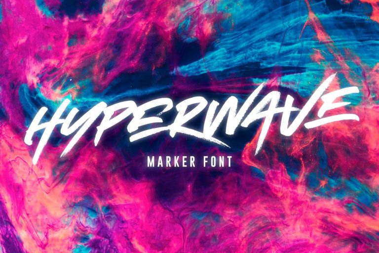 HYPERWAVE Marker Font Family Free Download