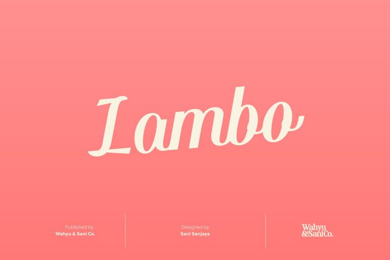 Lambo Font Family Free Download