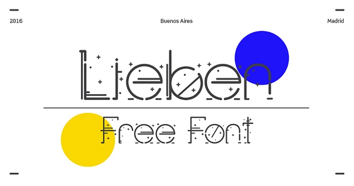 Lieben free modern fonts - Post