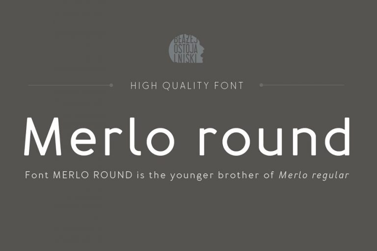 Merlo Round Font Family Free Download