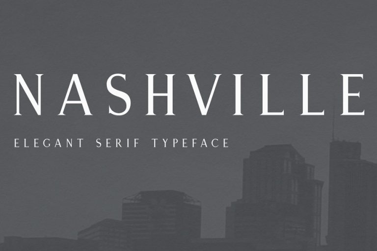 Nashville Elegant Serif Typeface Font Family Free Download