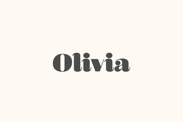 Olivia A Curvy Typeface Font Family Free Download