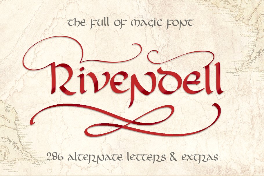 Rivendell Full magic Font Free Download 9 - Post