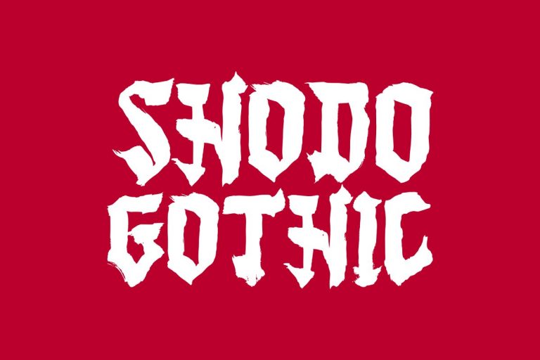 Shodo Gothic Font Family Free Download