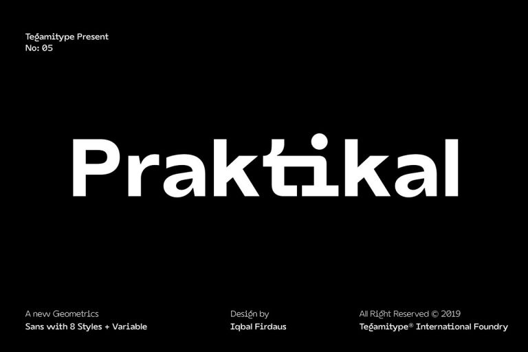 TG Praktikal Variable Font Family Free Download
