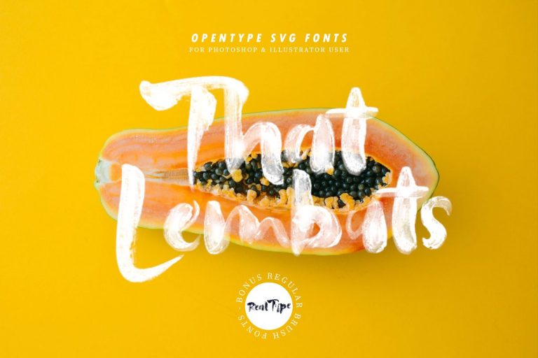 That Lembuts SVG Font Family Free Download