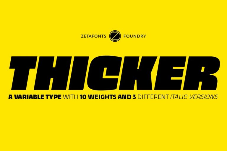 Thicker Font Family Free Download