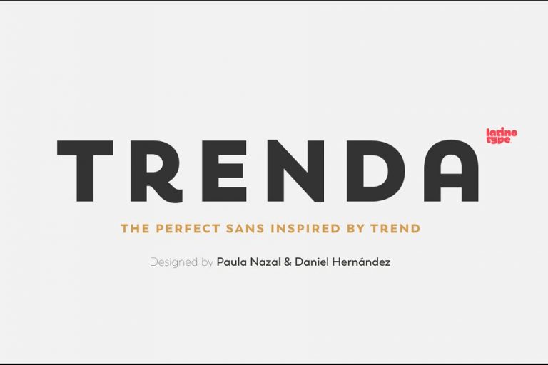 Trenda Font Family Free Download