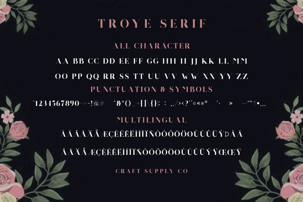 TroyeFont 22 - Post