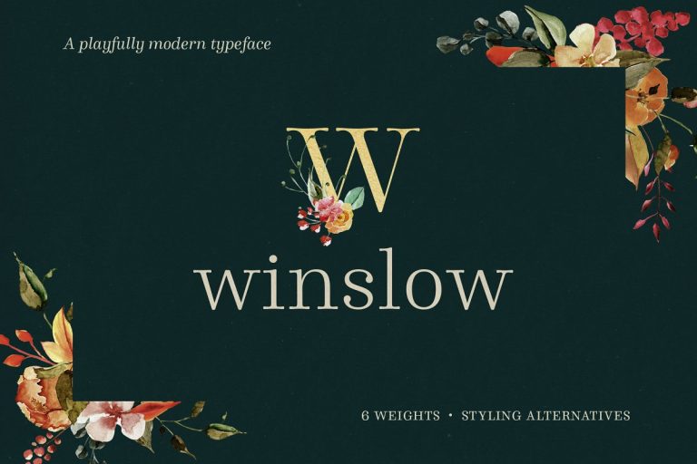 Winslow Font Family Free Download