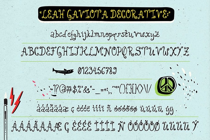 Leah Gaviota Font Family Free Download