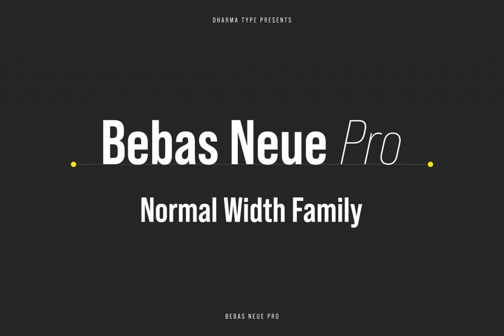 Bebas Neue font