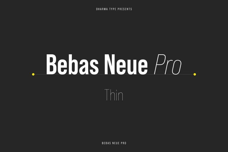 Bebas Neue Pro Thin Font