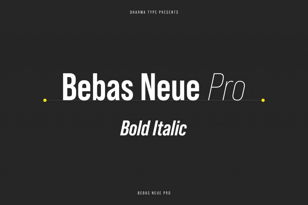 Bebas Neue font