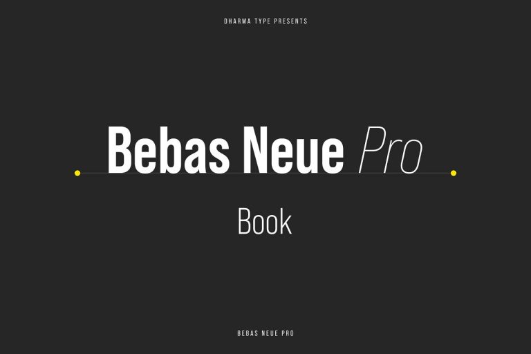 Bebas Neue Pro Book Font