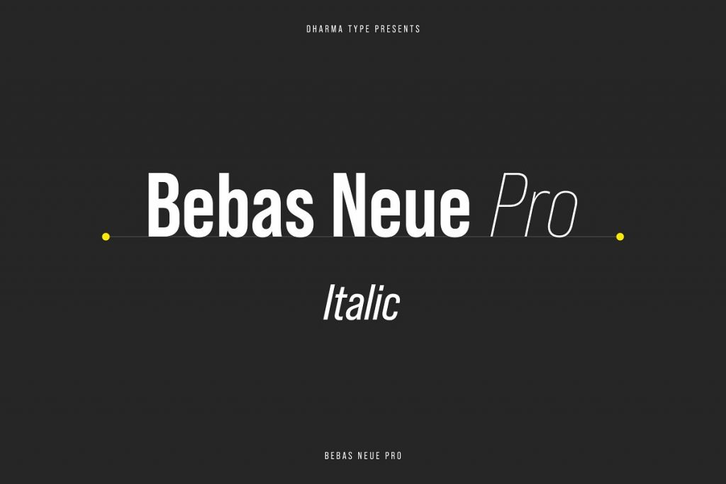 Bebas Neue font