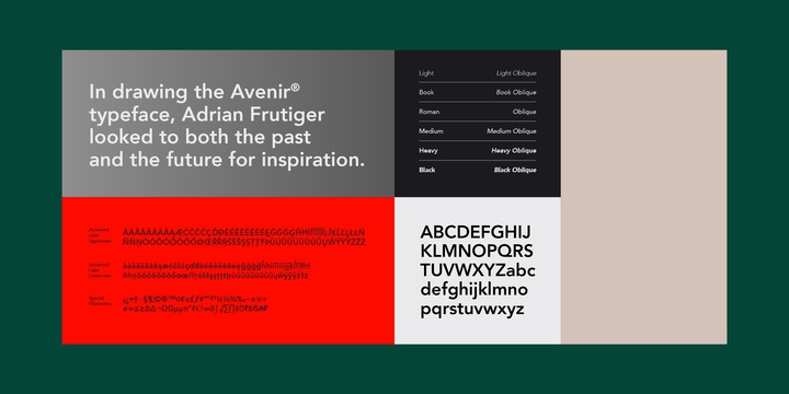 avenir light free font