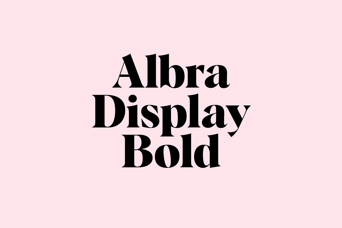 Albra Display Bold Font Free Download