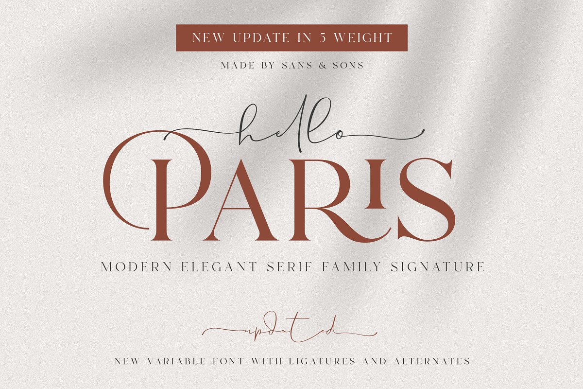 Hello Paris Font Family Free Download