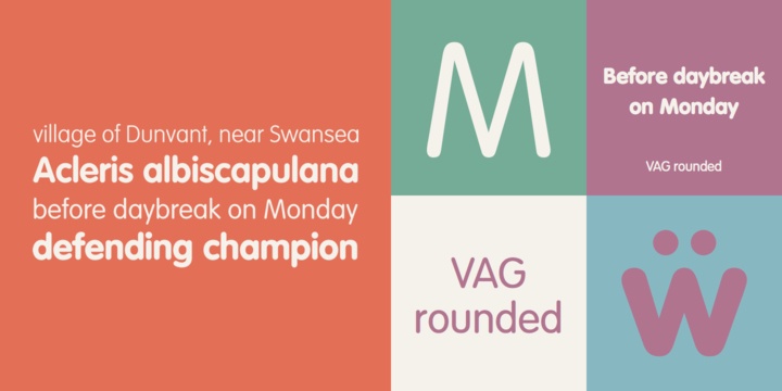 VAG Rounded Font Family