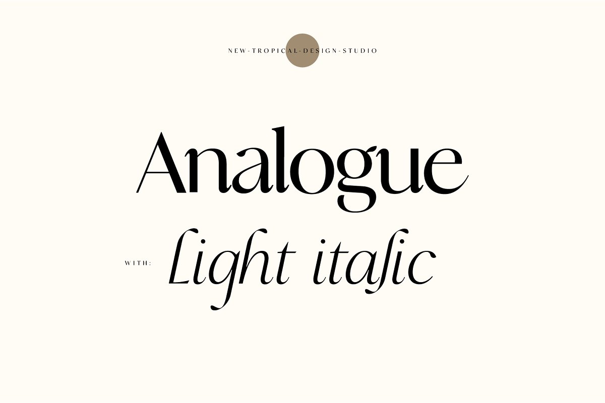 Analogue Font Family Free Download