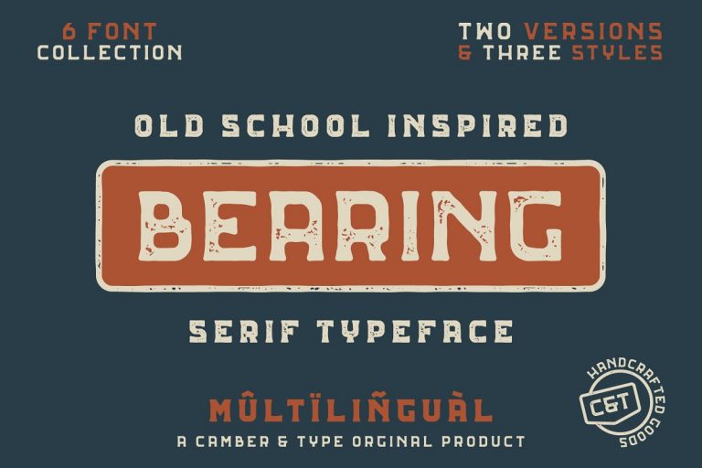 Bearing Font Family Free Download