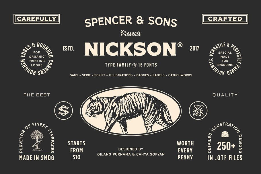 S&S Nickson Font Family Free Download