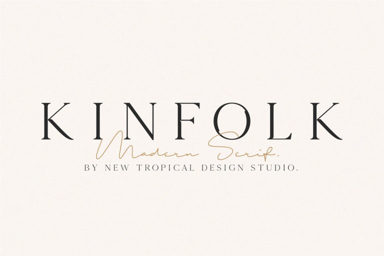 KINFOLK Font Family Free Download