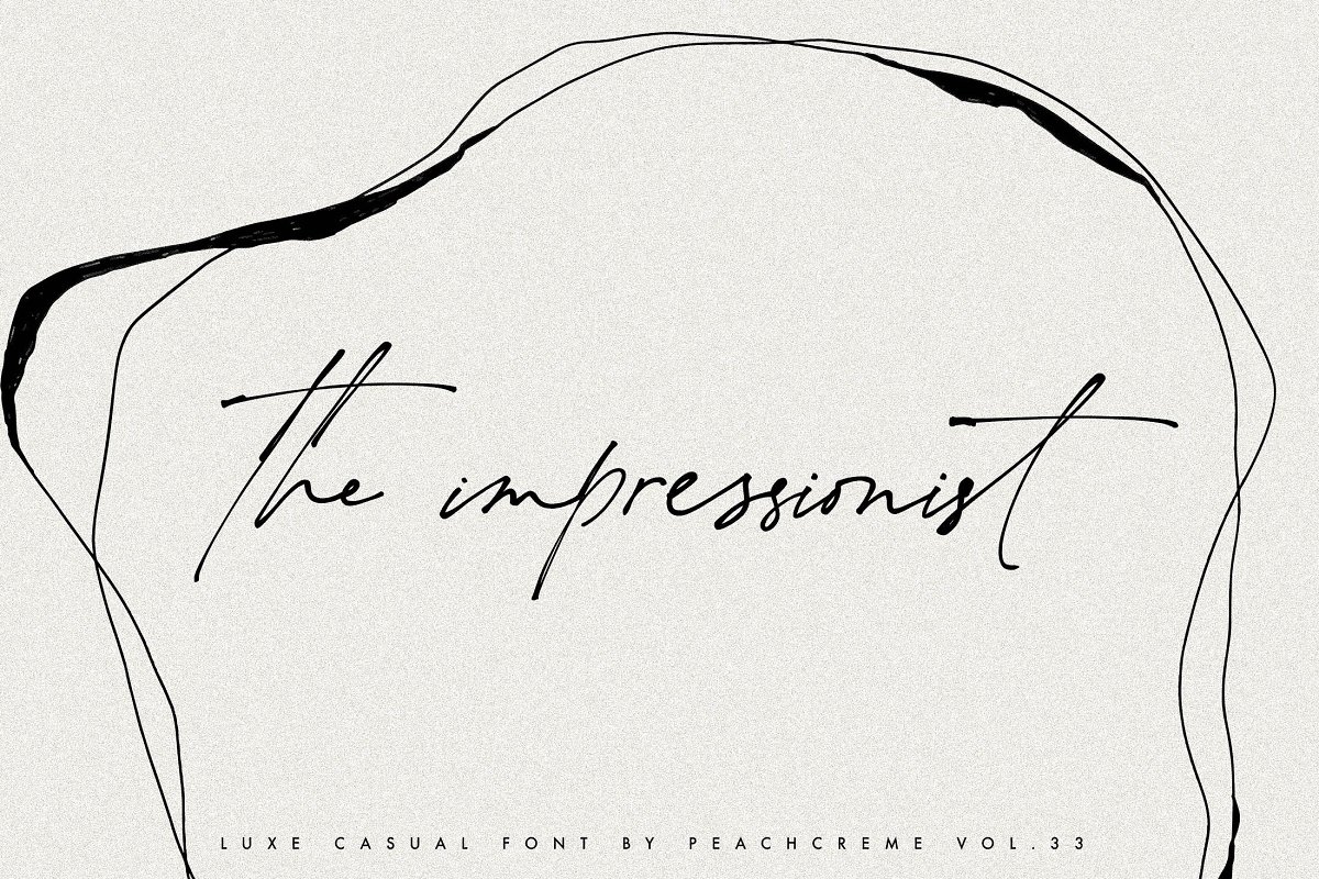 the impressionist font family free download